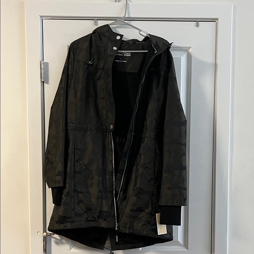 Michael Kors Olive Hooded Jacket